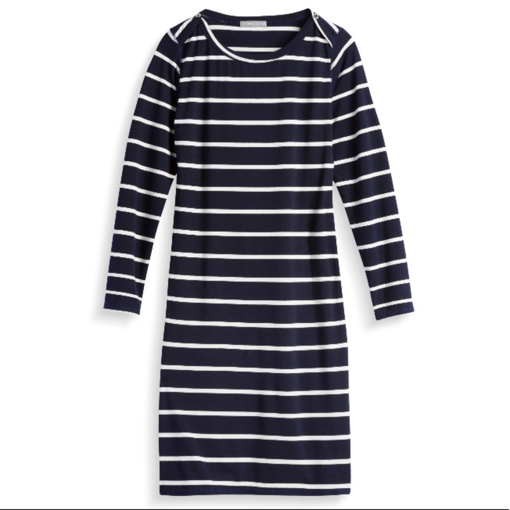 Loveapella navy/white striped dress
